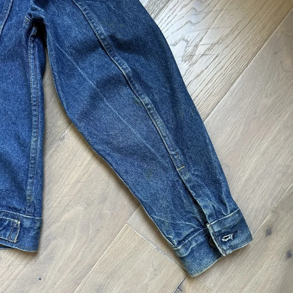 Vintage LEVIS 80s Denim‎ Trucker Jacket Type III 70506-0216 Sz 38R Made In USA